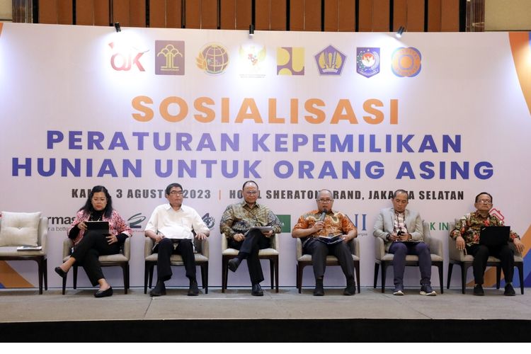 Acara Sosialisasi Regulasi Kepemilikan Hunian untuk Orang Asing di Jakarta, Kamis (03/08/2023). 