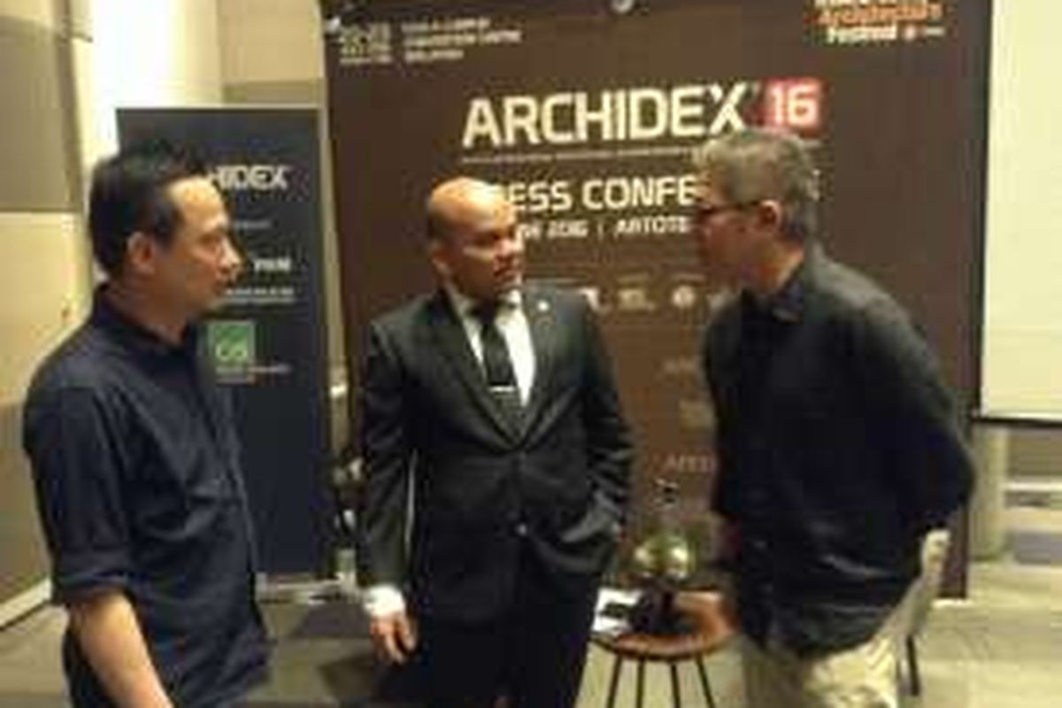 Konferensi pers pameran arsitektur, desain interior, dan bangunan Malaysia, Archidex, di Artotel, Jakarta (2/6/2016).