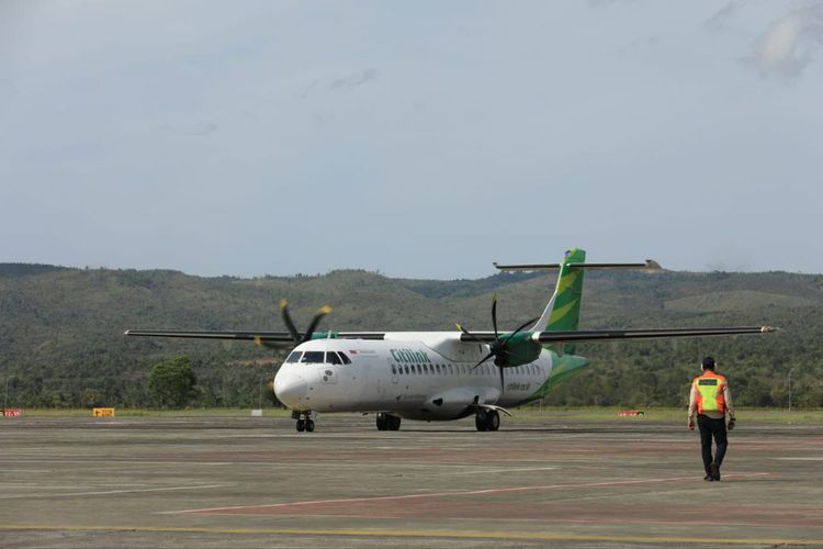 Ilustrasi pesawat maskapai Citilink. 