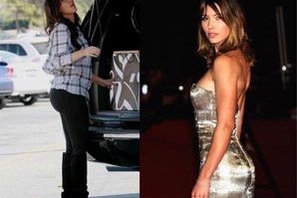 Bokong yang berisi membuat gaya apa pun terlihat menarik.