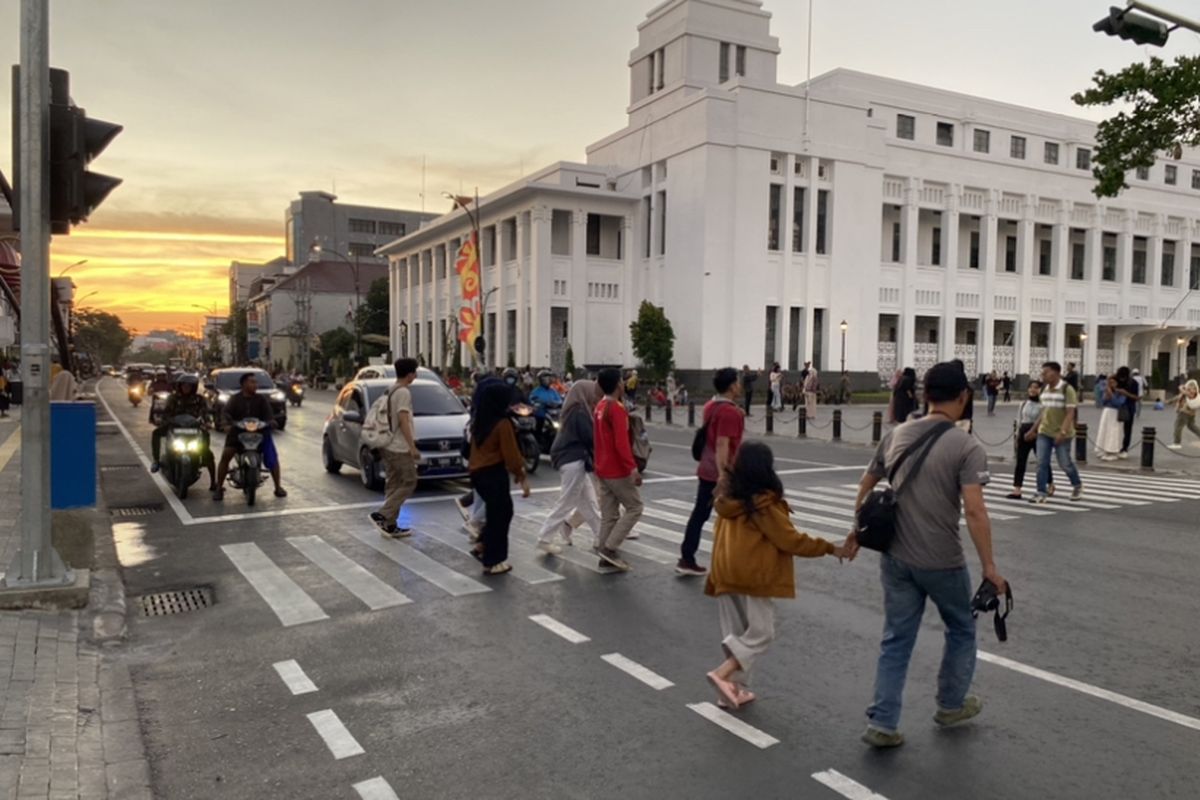 Wisata Kota Lama Surabaya, Rabu (3/7/2024).