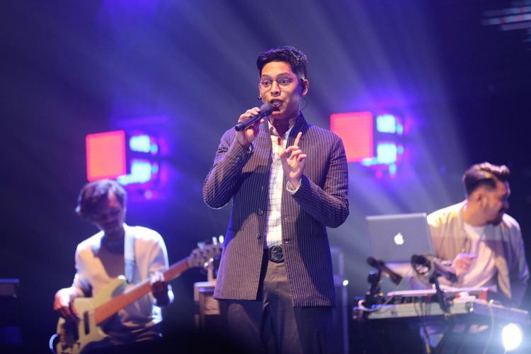 Adikara Fardy tampil di panggung Java Jazz Festival 2019 hari kedua di JIExpo Kemayoran, Jakarta Pusat, Sabtu (2/3/2019).