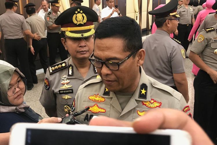 Kepala Biro Penerangan Masyarakat (Karopenmas) Divisi Humas Polri Brigjen (Pol) Argo Yuwono di Rupatama Mabes Polri, Jakarta Selatan, Kamis (13/2/2020).