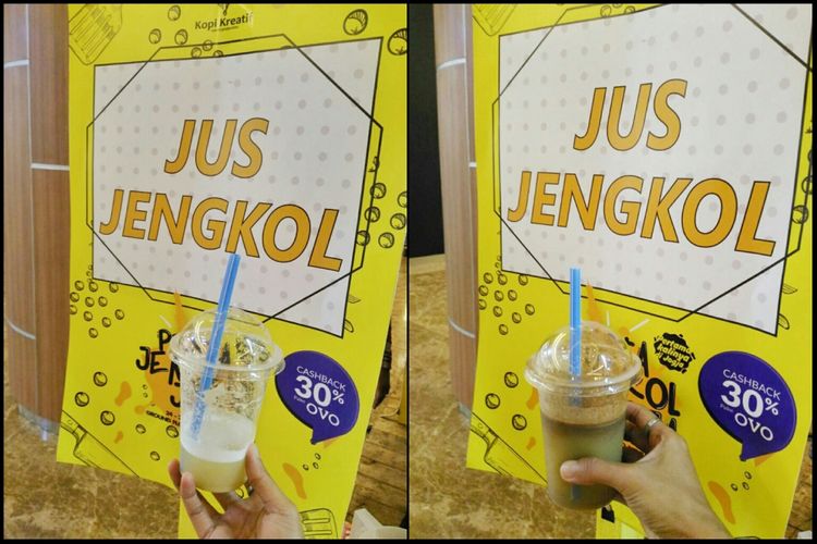 Jus Jengkol, salah satu menu yang ada di Pesta Jengkol Jogja, akhir Januari 2018.