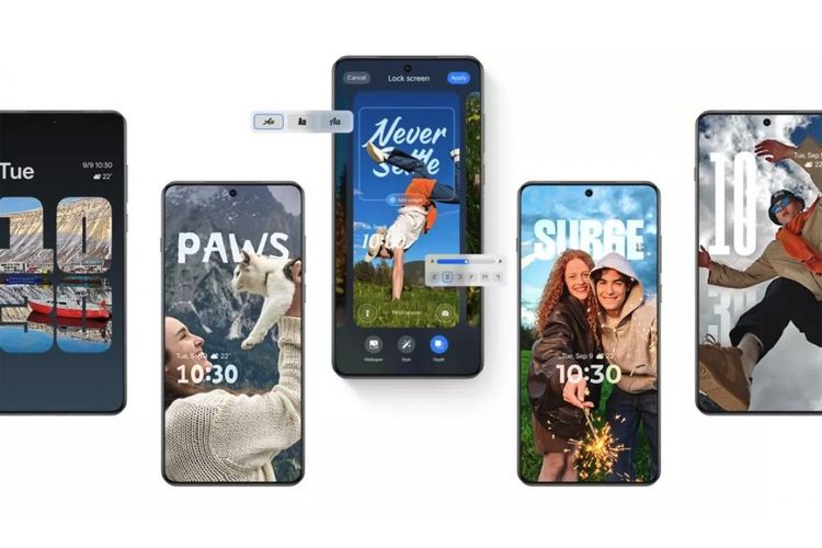 Pengguna bisa memilih gaya jam baru (seperti angka jam bisa melar ke bawah, angka jam berada di balik foto, dll), menambahkan widget interaktif, dan bahkan menggunakan live photo atau video sebagai latar belakang.
