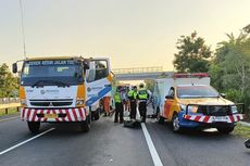 Diduga Ngantuk, Pengemudi Bus Tabrak Truk di Jalan Tol Ngawi-Solo, 5 Orang Luka