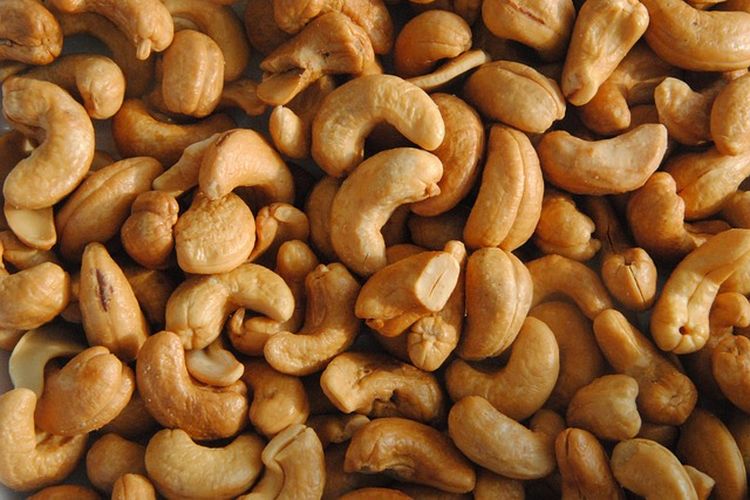 Ilustrasi kacang mete. Ini manfaat dan efek samping makan kacang setiap hari.
