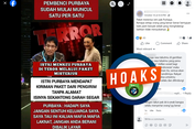 INFOGRAFIK: Hoaks Istri Purbaya Mendapat Teror Berupa Kiriman Paket Darah Segar