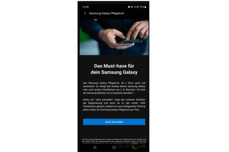 Samsung menawarkan kain pembersih untuk gadget secara gratis untuk pengguna Galaxy S20 di Jerman