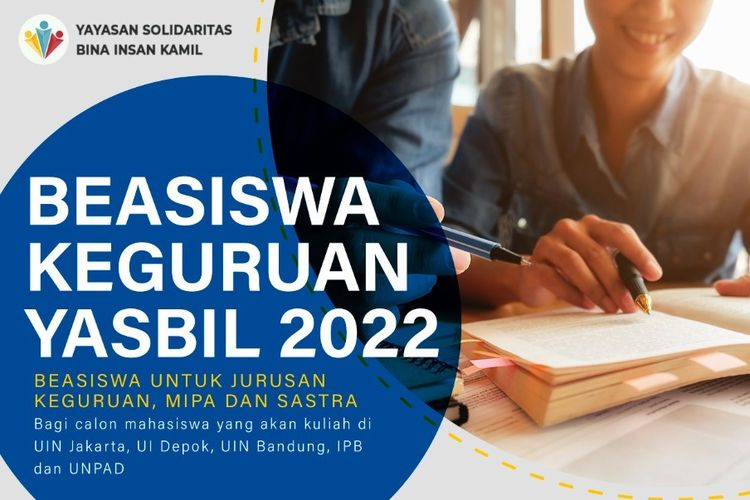 Info Beasiswa Keguruan Yasbil (BKY) 2022 atau beasiswa Yasbil bagi yang ingin menjadi guru.