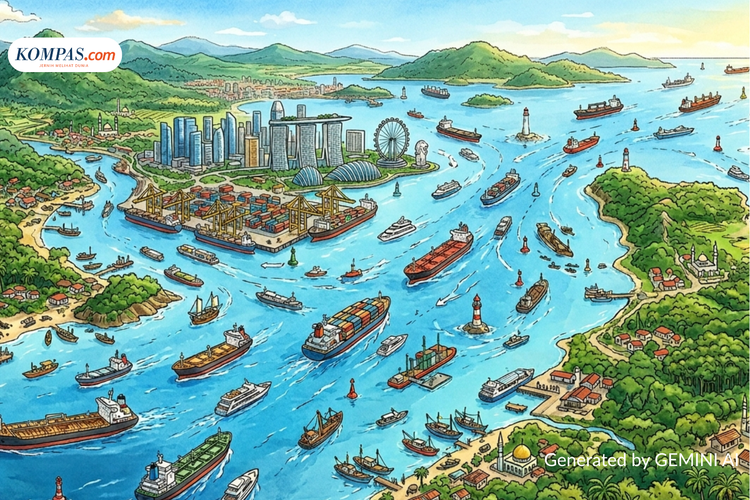 Sejarah Selat Malaka: Urat Nadi Perdagangan Dunia dari Sriwijaya hingga Era Modern