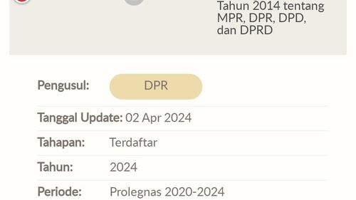 Revisi UU MD3 Sempat Muncul di Situs DPR Jadi RUU Prolegnas, tapi Hilang Malam Harinya