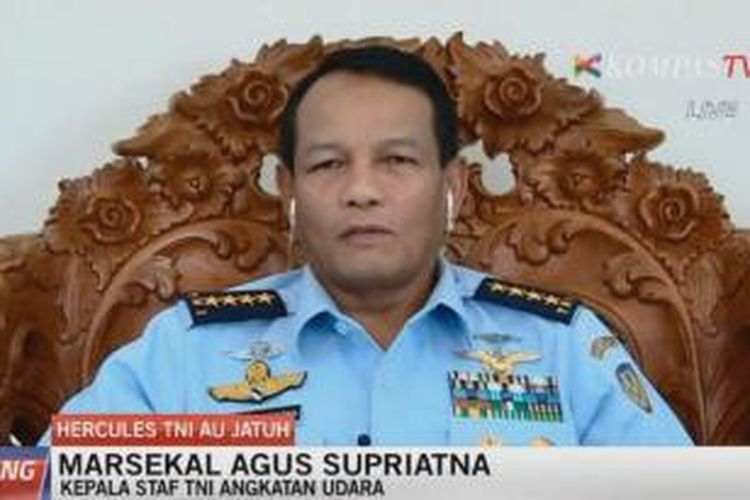 Kepala Staf TNI Angkatan Udara Marsekal Agus Supriatna.