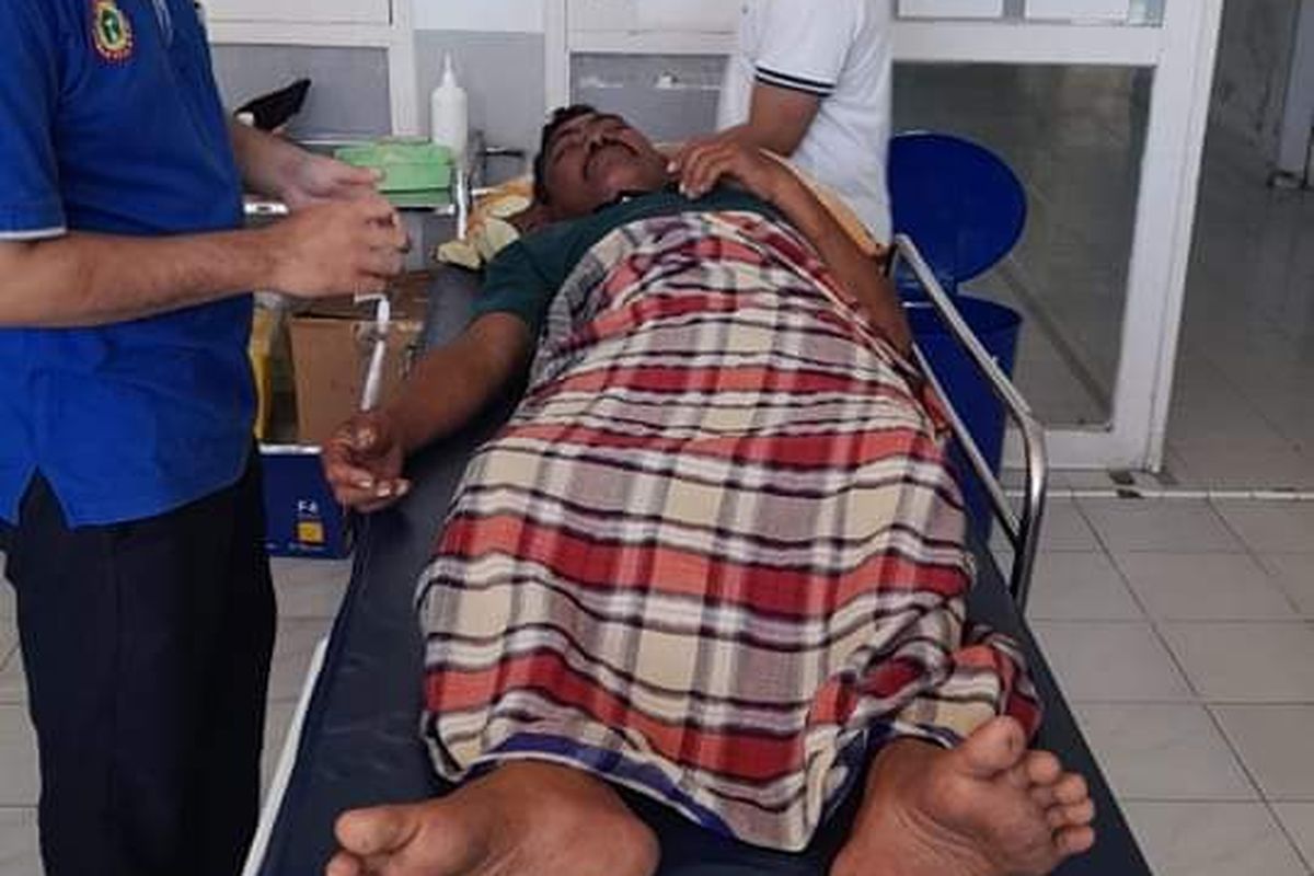 Foto/Dokumentasi Tim SAR /Suasana Korban Saat Menjalani Perawatan Di RSUD Ampana, Kabupaten Tojo Una-una,Jumat(2/9)
