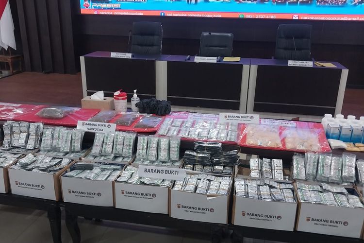 Polresta Bogor Kota Ungkap 61 Kasus Narkoba, Sita 212.782 Butir Obat Keras hingga Sabu