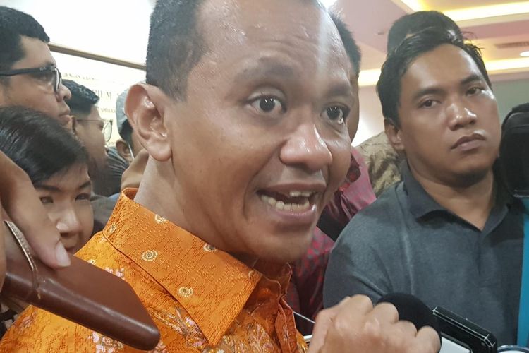 Kepala BKPM Bahlil Lahadalia saat ditemui usai acara Seminar Nasional bertajuk Membangun Optimisme dan Peluang di Tengah Ketidakpastian di Wisma Antara, Jakarta Pusat, Senin (3/2/2020).