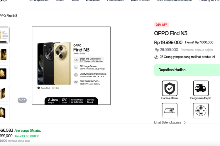 Harga Oppo Find N3