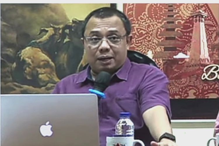 Direktur Eksekutif PARA Syndicate, Ari Nurcahyo dalam diskusi bertajuk Jokowi vs SP yang disiarkan secara daring pada Jumat (10/2/2023).