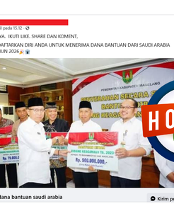 INFOGRAFIK: Hoaks Adanya Bantuan Dana Arab Saudi, Simak Bantahannya