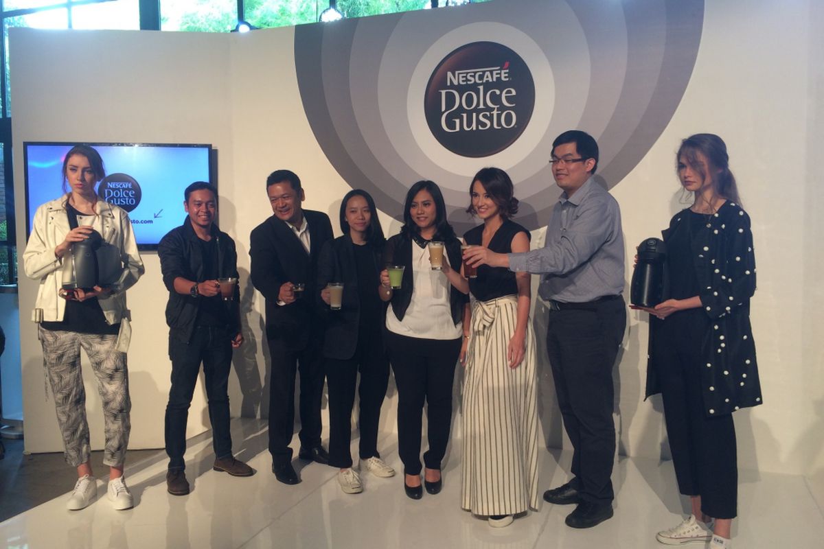 Peluncuran seri terbaru Nescafe Dolce Dusto Piccolo di Jakarta (27/4/2017).