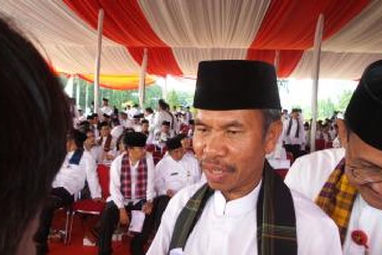 Kepala Inspektorat DKI Jakarta Lasro Marbun usai dilantik di Lapangan Monas, Jumat (2/1/2014)