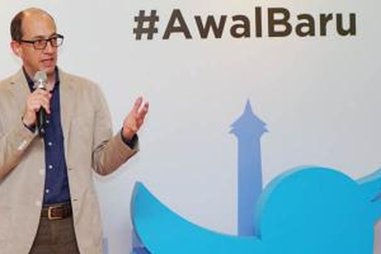 CEO Twitter Dick Costola saat berkunjung ke Jakarta untuk meresmikan kantor Twitter Indonesia, Kamis (26/3/2015).