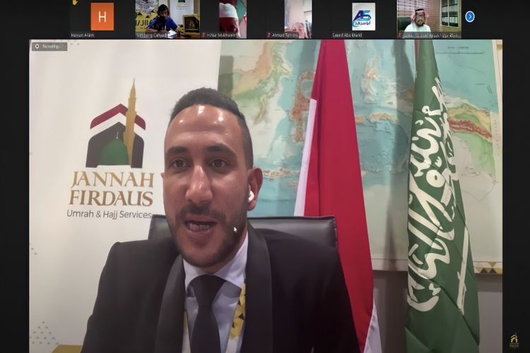 Chief Executive Officer (CEO) Global Country Mr. Wael Ahmad sebagai host dalam workshop yang diselenggarakan secara virtrual oleh Jannah Firdaus Tour and Travel.