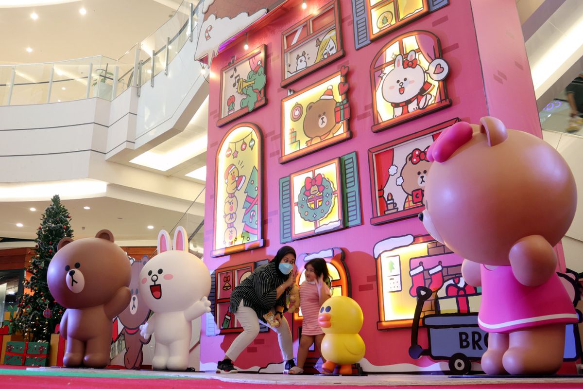 Karakter Line Friends di Aeon Mall BSD