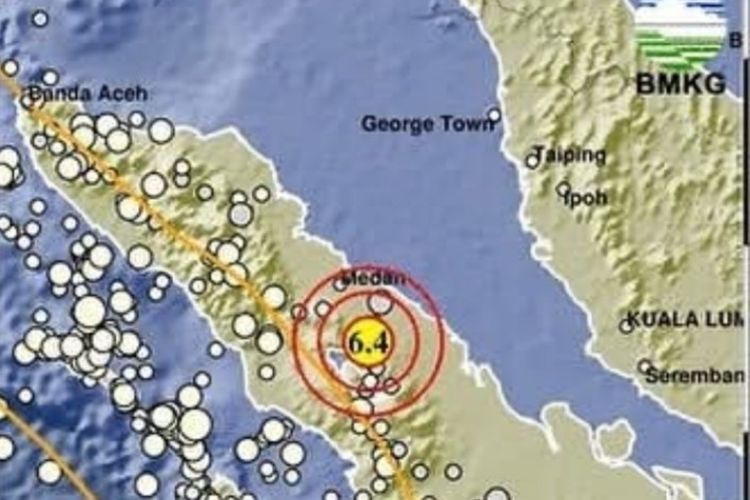 Gempa M 6,4 Simalungun Tak Berpotensi Tsunami, BPBD: Belum Ada Laporan Kerusakan maupun Korban