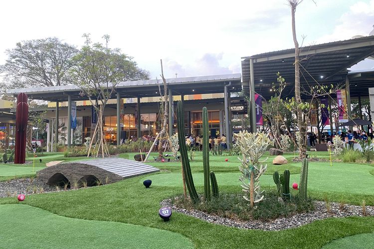 Area mini golf 18 holes di The Range, Damai Indah Golf, Pantai Indah Kapuk, Jakarta Utara.
