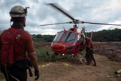 Korban Tewas akibat Bendungan Runtuh di Brasil Mencapai 34 Orang