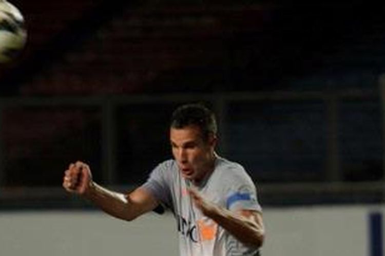 Pemain tim nasional Belanda yang juga penggawa Manchester United, Robin van Persie.