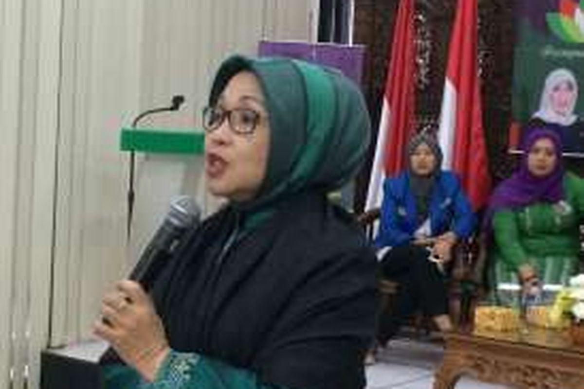 Bakal calon wakil gubernur DKI Jakarta, Sylviana Murni di DPP PKB, Jakarta Pusat, Jumat (14/10/2016).