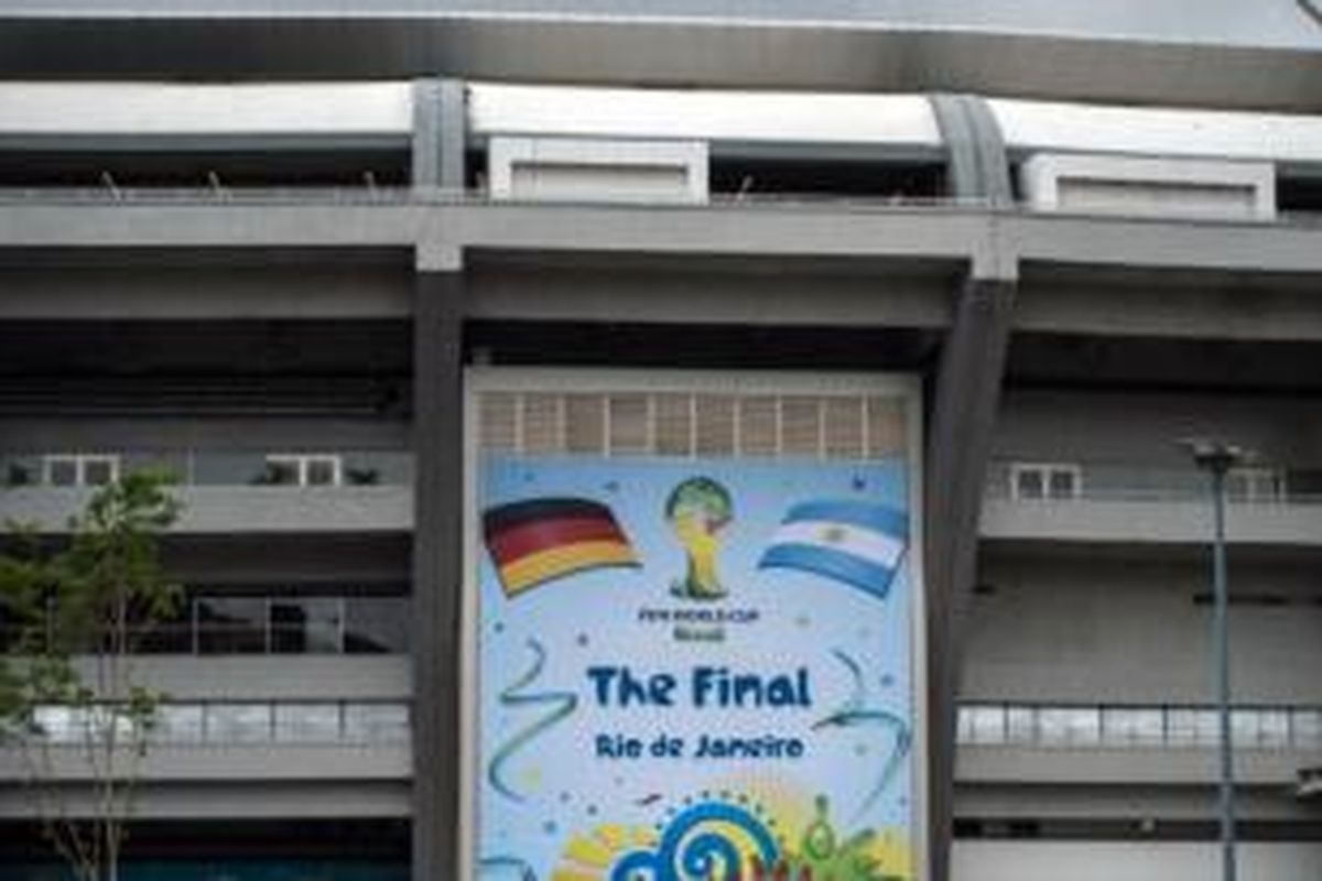 Laga final Piala Dunia 2014 antara Jerman melawan Argentina akan dihelat di Estadio Maracana, Rio de Janeiro, Minggu (13/7/2014).