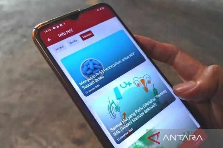 Aplikasi yang diberi nama Montov atau monitoring kesehatan orang dengan HIV/AIDS.