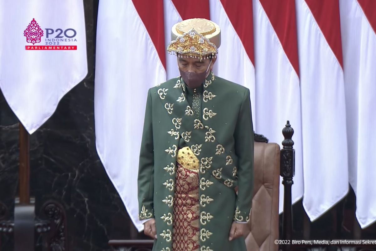 Presiden Joko Widodo akan menyampaikan Pidato Kenegaraan 2022 di hadapan anggota MPR/DPR hari ini, Selasa (16/8/2022).