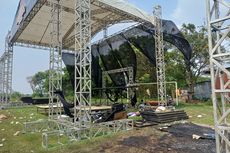 Polisi Buru Pelaku Pembakaran Panggung Konser Lentera Festival Tangerang 