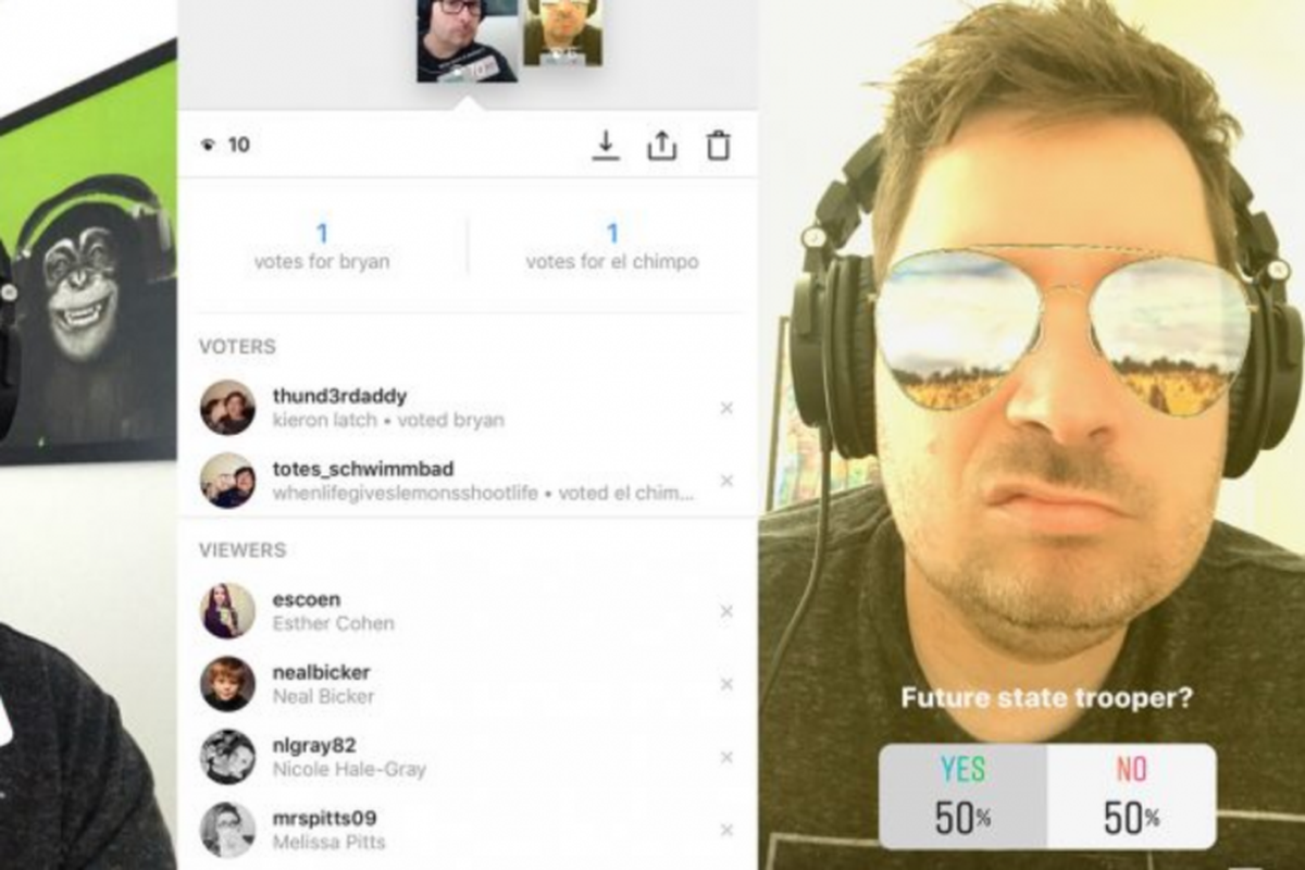 Instagram poll