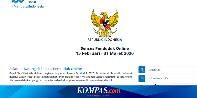 Sensus Penduduk Online 2020 Ini Metode Dan Daftar Pertanyaannya