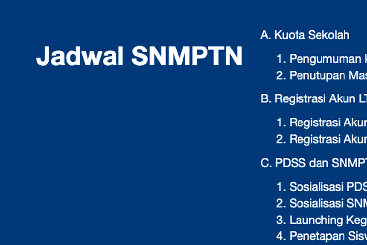 SNMPTN 2022: Cara daftar akun LTMPT, Jadwal SNMPTN 2022