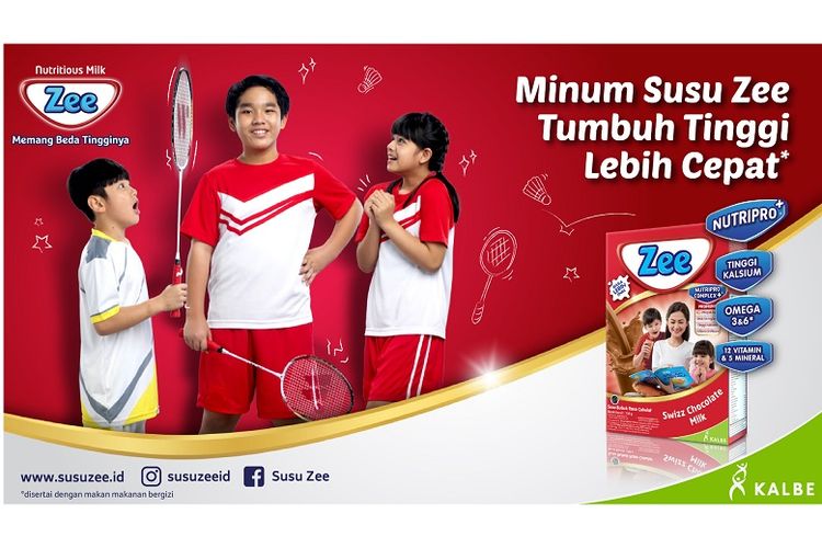 Susu Zee diperkaya dengan nutrisi yang dibutuhkan untuk perkembangan anak. 