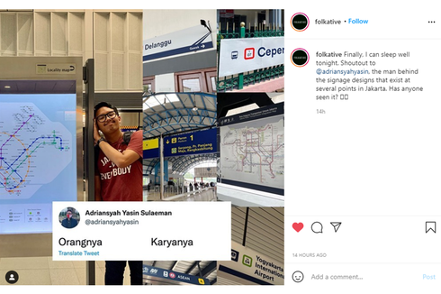 Viral, Ini Cerita Adriansyah Yasin di Balik Karya Signage dan Peta Transportasi DKI
