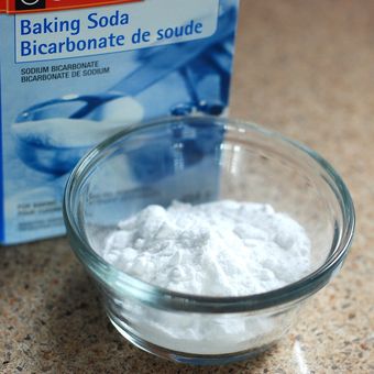 Ilustrasi baking soda atau soda kue. 