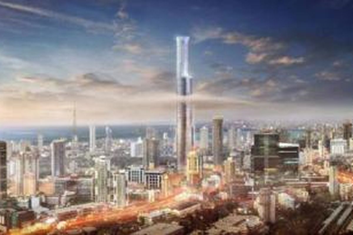 World One Tower akan menjulang setinggi 442 meter dan menjadikannya sebagai gedung residensial tertinggi di dunia.