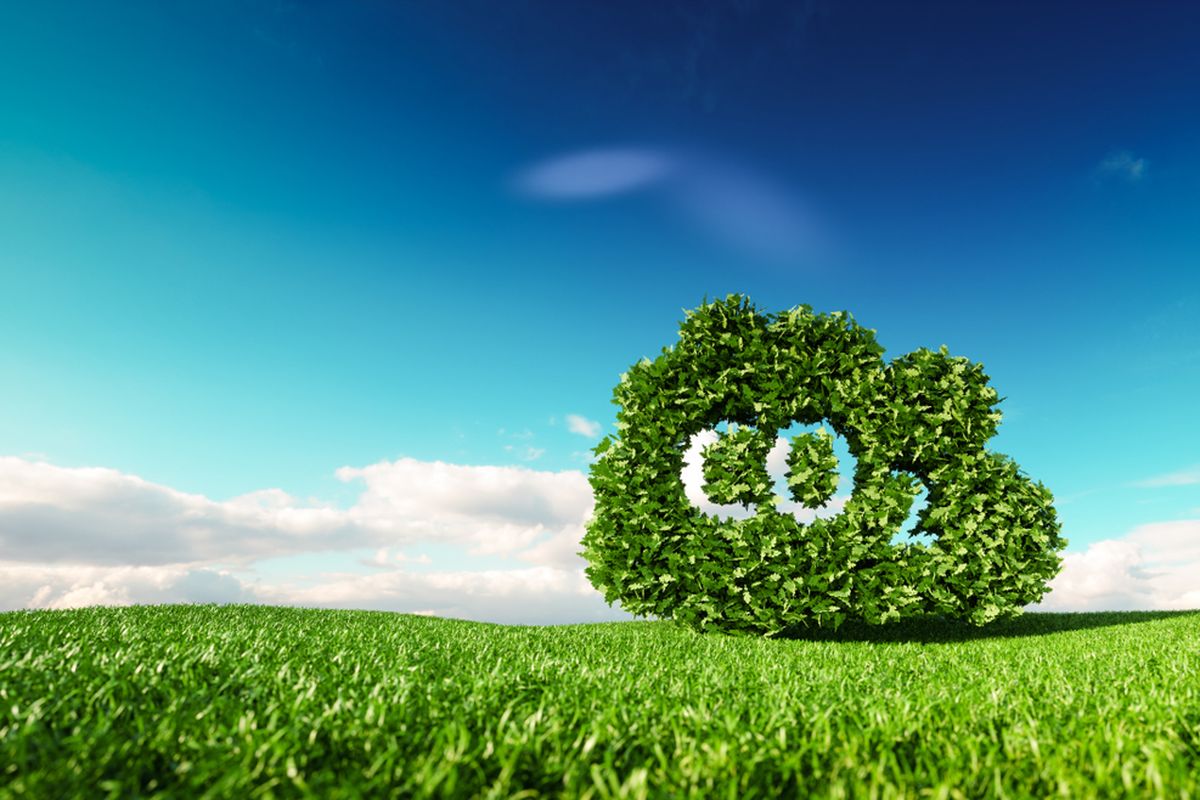 Ilustrasi Emisi CO2 turun