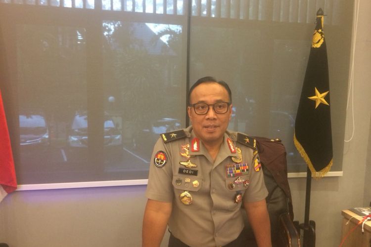 Kepala Biro Penerangan Masyarakat Divisi Humas Polri Brigjen (Pol) Dedi Prasetyo di Gedung Humas Mabes Polri, Jakarta Selatan, Rabu (28/11/2018). 