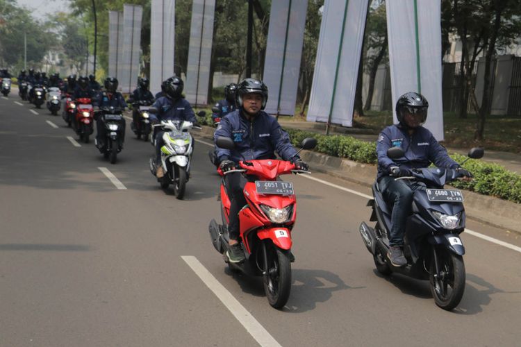 Kegiatan test ride Suzuki Nex II 