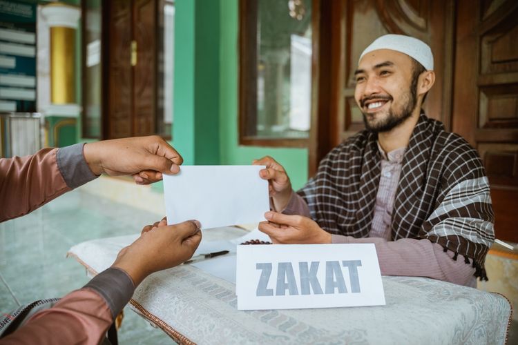 Ilustrasi zakat, zakat fitrah. 