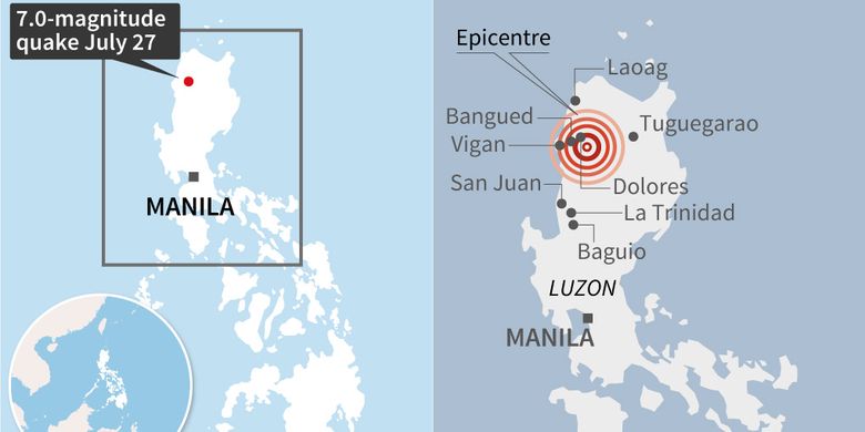 780px x 390px - Powerful Earthquake Hits Northern Philippines Halaman all - Kompas.com