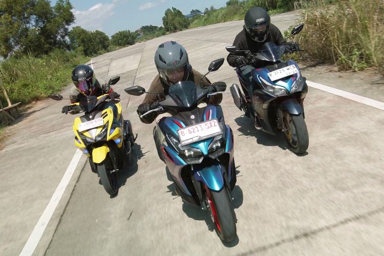 Tiga generasi Yamaha Aerox 155